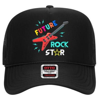 Future Rockstar Guitar Music High Crown Mesh Back Trucker Hat