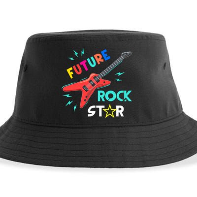 Future Rockstar Guitar Music Sustainable Bucket Hat