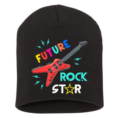 Future Rockstar Guitar Music Short Acrylic Beanie