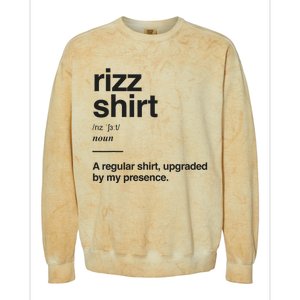 Funny Rizz Gen Z Gen Alpha Slang Charisma Meme Rizz Colorblast Crewneck Sweatshirt