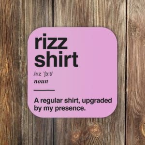 Funny Rizz Gen Z Gen Alpha Slang Charisma Meme Rizz Coaster