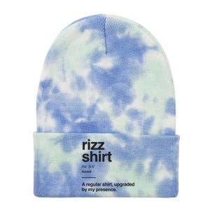 Funny Rizz Gen Z Gen Alpha Slang Charisma Meme Rizz Tie Dye 12in Knit Beanie