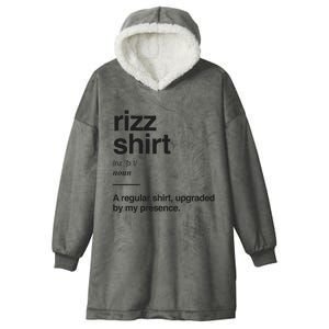 Funny Rizz Gen Z Gen Alpha Slang Charisma Meme Rizz Hooded Wearable Blanket