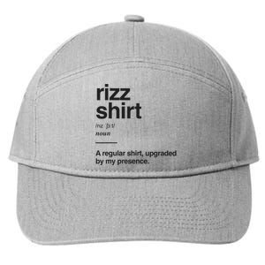 Funny Rizz Gen Z Gen Alpha Slang Charisma Meme Rizz 7-Panel Snapback Hat