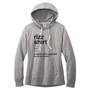 Funny Rizz Gen Z Gen Alpha Slang Charisma Meme Rizz Women's Fleece Hoodie