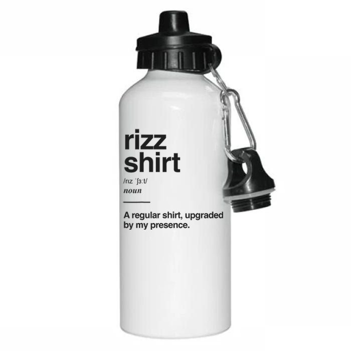 Funny Rizz Gen Z Gen Alpha Slang Charisma Meme Rizz Aluminum Water Bottle