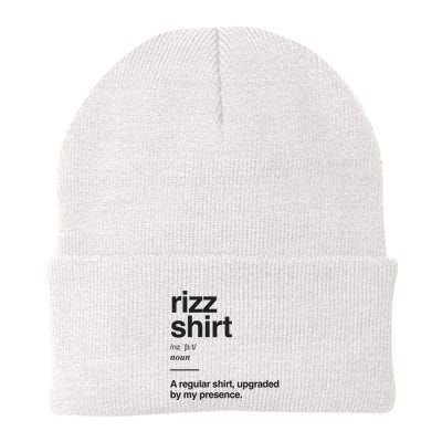 Funny Rizz Gen Z Gen Alpha Slang Charisma Meme Rizz Knit Cap Winter Beanie