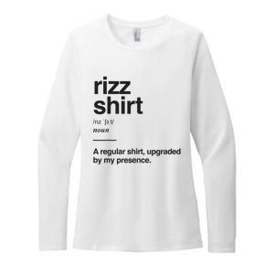 Funny Rizz Gen Z Gen Alpha Slang Charisma Meme Rizz Womens CVC Long Sleeve Shirt