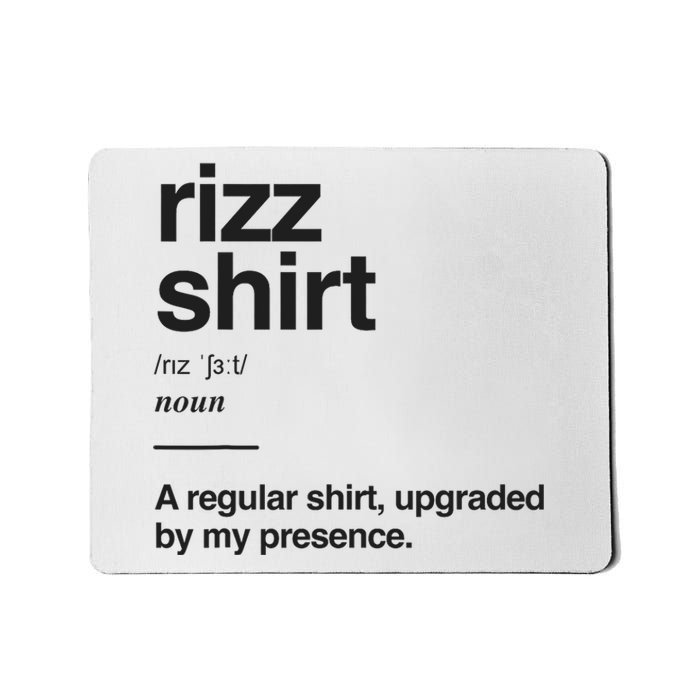 Funny Rizz Gen Z Gen Alpha Slang Charisma Meme Rizz Mousepad