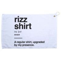 Funny Rizz Gen Z Gen Alpha Slang Charisma Meme Rizz Grommeted Golf Towel