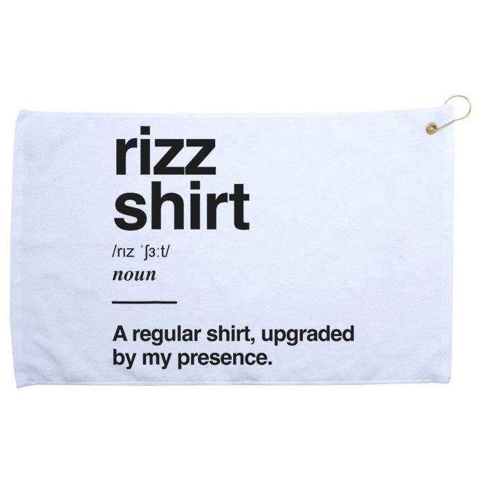 Funny Rizz Gen Z Gen Alpha Slang Charisma Meme Rizz Grommeted Golf Towel