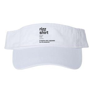 Funny Rizz Gen Z Gen Alpha Slang Charisma Meme Rizz Valucap Bio-Washed Visor