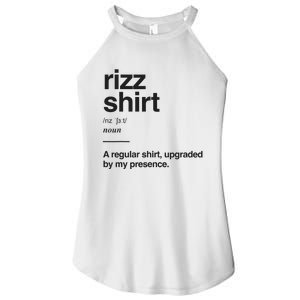 Funny Rizz Gen Z Gen Alpha Slang Charisma Meme Rizz Women's Perfect Tri Rocker Tank