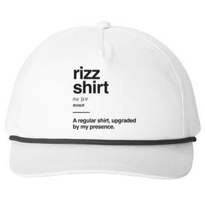 Funny Rizz Gen Z Gen Alpha Slang Charisma Meme Rizz Snapback Five-Panel Rope Hat