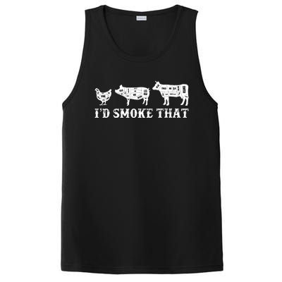 Funny Retro Grilling BBQ Smoker Chef Dad Gift Id Smoke That PosiCharge Competitor Tank