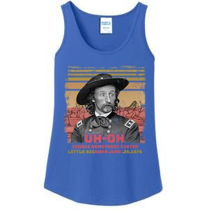 Funny Reaction George Armstrong Custer Little Bighorn Ladies Essential Tank