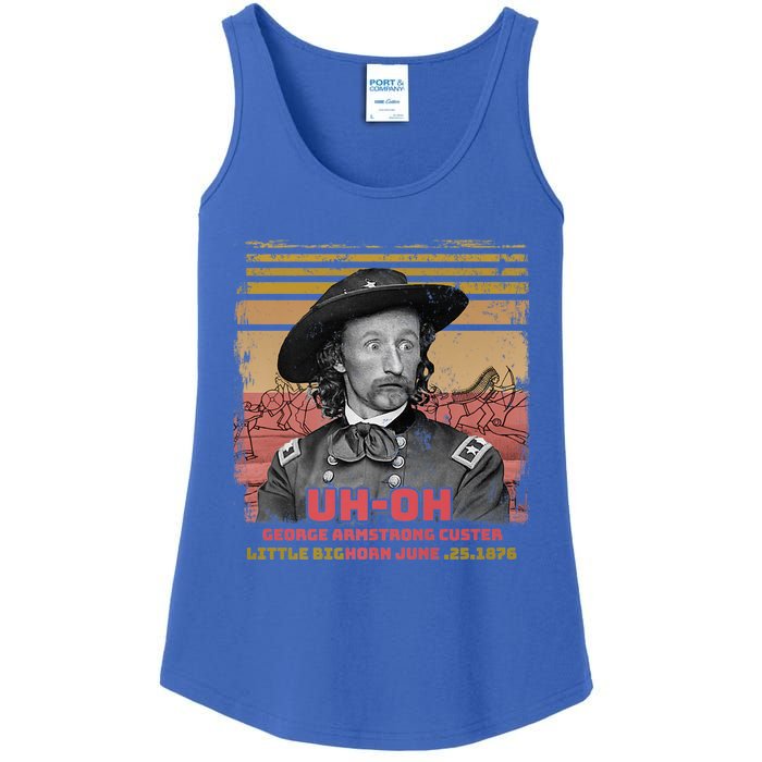 Funny Reaction George Armstrong Custer Little Bighorn Ladies Essential Tank