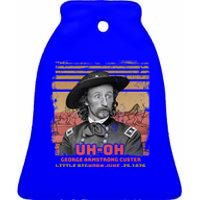 Funny Reaction George Armstrong Custer Little Bighorn Ceramic Bell Ornament