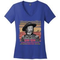 Funny Reaction George Armstrong Custer Little Bighorn Women's V-Neck T-Shirt