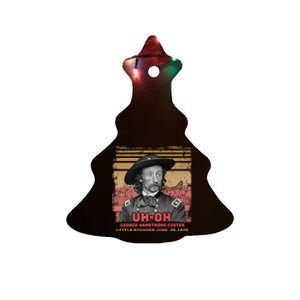 Funny Reaction George Armstrong Custer Little Bighorn Ceramic Tree Ornament