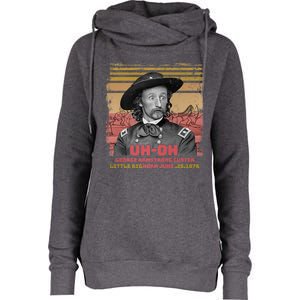 Funny Reaction George Armstrong Custer Little Bighorn Womens Funnel Neck Pullover Hood