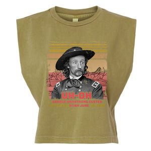 Funny Reaction George Armstrong Custer Little Bighorn Garment-Dyed Women's Muscle Tee