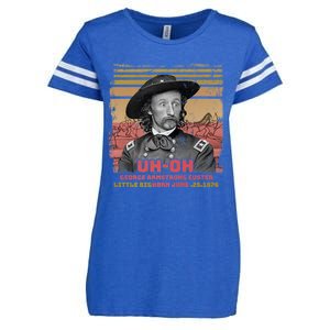 Funny Reaction George Armstrong Custer Little Bighorn Enza Ladies Jersey Football T-Shirt