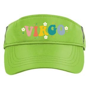 Floral Retro Groovy Virgo Astrology Zodiac Sign Gift Adult Drive Performance Visor