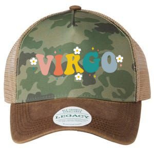 Floral Retro Groovy Virgo Astrology Zodiac Sign Gift Legacy Tie Dye Trucker Hat