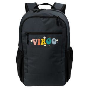 Floral Retro Groovy Virgo Astrology Zodiac Sign Gift Daily Commute Backpack