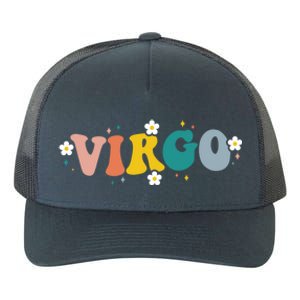 Floral Retro Groovy Virgo Astrology Zodiac Sign Gift Yupoong Adult 5-Panel Trucker Hat