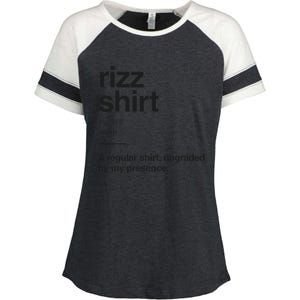 Funny Rizz Gen Z Gen Alpha Slang Charisma Meme Rizz Gift Enza Ladies Jersey Colorblock Tee