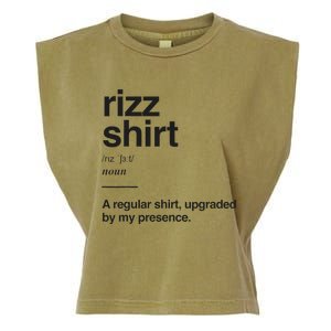 Funny Rizz Gen Z Gen Alpha Slang Charisma Meme Rizz Gift Garment-Dyed Women's Muscle Tee