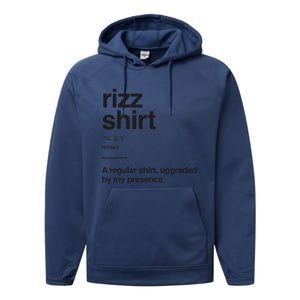 Funny Rizz Gen Z Gen Alpha Slang Charisma Meme Rizz Gift Performance Fleece Hoodie