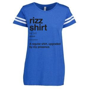 Funny Rizz Gen Z Gen Alpha Slang Charisma Meme Rizz Gift Enza Ladies Jersey Football T-Shirt