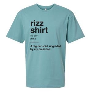 Funny Rizz Gen Z Gen Alpha Slang Charisma Meme Rizz Gift Sueded Cloud Jersey T-Shirt