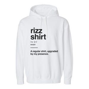 Funny Rizz Gen Z Gen Alpha Slang Charisma Meme Rizz Gift Garment-Dyed Fleece Hoodie