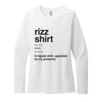 Funny Rizz Gen Z Gen Alpha Slang Charisma Meme Rizz Gift Womens CVC Long Sleeve Shirt