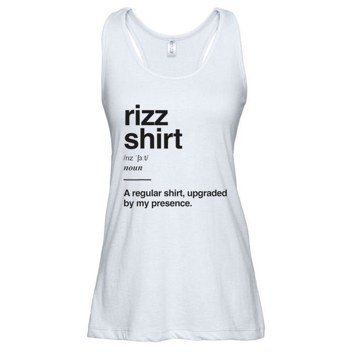 Funny Rizz Gen Z Gen Alpha Slang Charisma Meme Rizz Gift Ladies Essential Flowy Tank