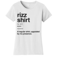 Funny Rizz Gen Z Gen Alpha Slang Charisma Meme Rizz Gift Women's T-Shirt