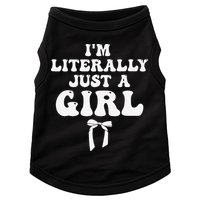 Funny Retro Groovy IM Literally Just A Girl Doggie Tank