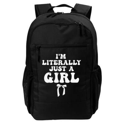 Funny Retro Groovy IM Literally Just A Girl Backpack