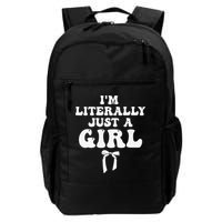 Funny Retro Groovy IM Literally Just A Girl Backpack