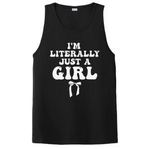 Funny Retro Groovy IM Literally Just A Girl PosiCharge Competitor Tank