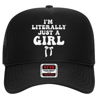 Funny Retro Groovy IM Literally Just A Girl Hat