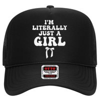 Funny Retro Groovy IM Literally Just A Girl Hat