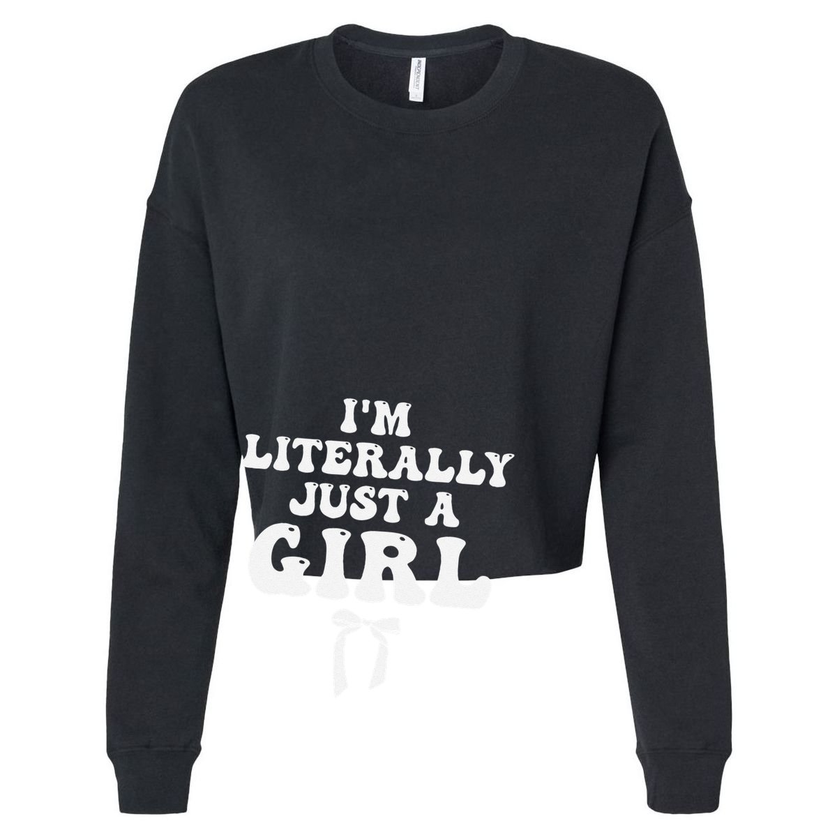 Funny Retro Groovy IM Literally Just A Girl Zip Tote Bag