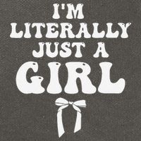 Funny Retro Groovy IM Literally Just A Girl Cotton Canvas Backpack