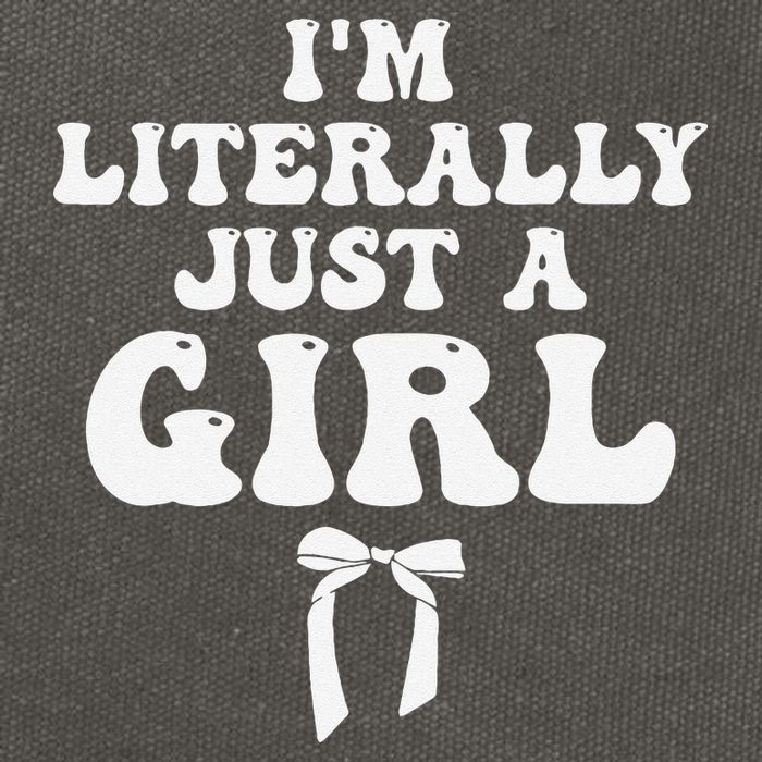 Funny Retro Groovy IM Literally Just A Girl Cotton Canvas Backpack