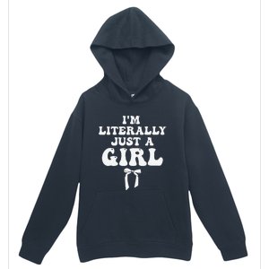 Funny Retro Groovy IM Literally Just A Girl Urban Pullover Hoodie